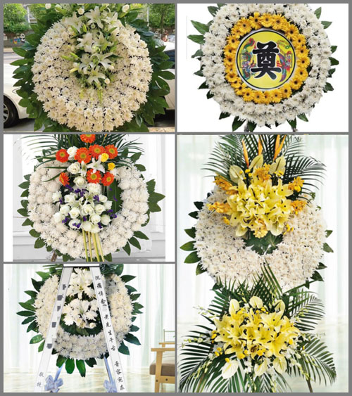 山东青岛胶州市九龙镇张家艾泊村花圈速递