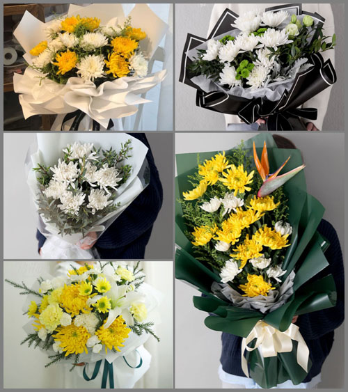山东青岛胶州市九龙镇张家艾泊村白事花束代送